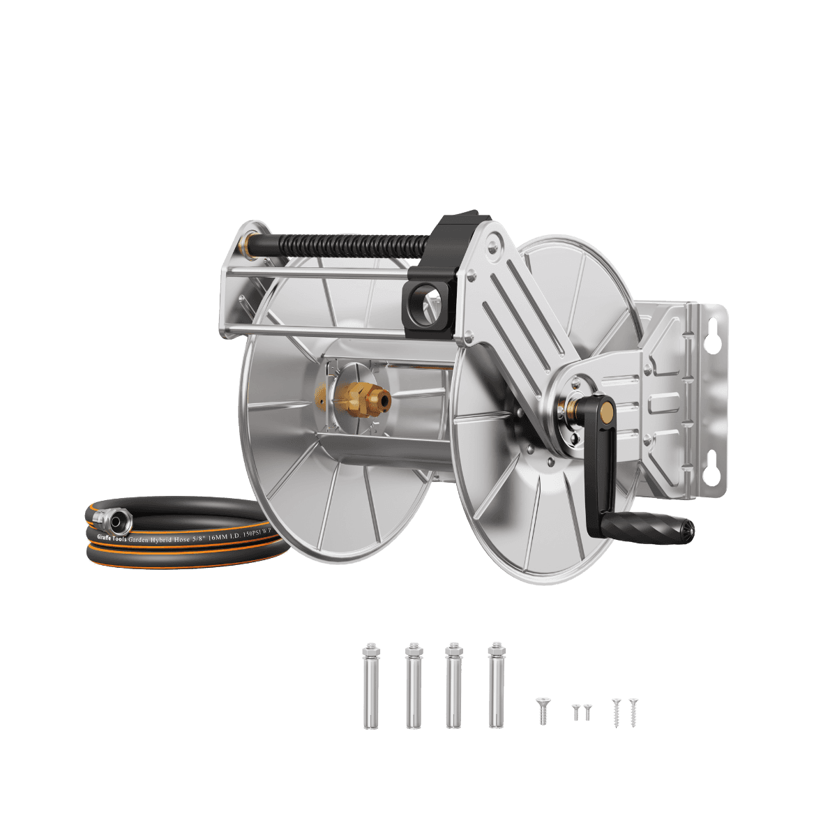 Wall Mounted Hose Reel-Stainless Steel-Heavy Duty