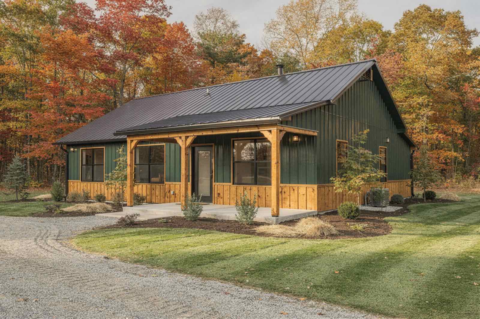 Birch Studio barndominium, illustrative rendering