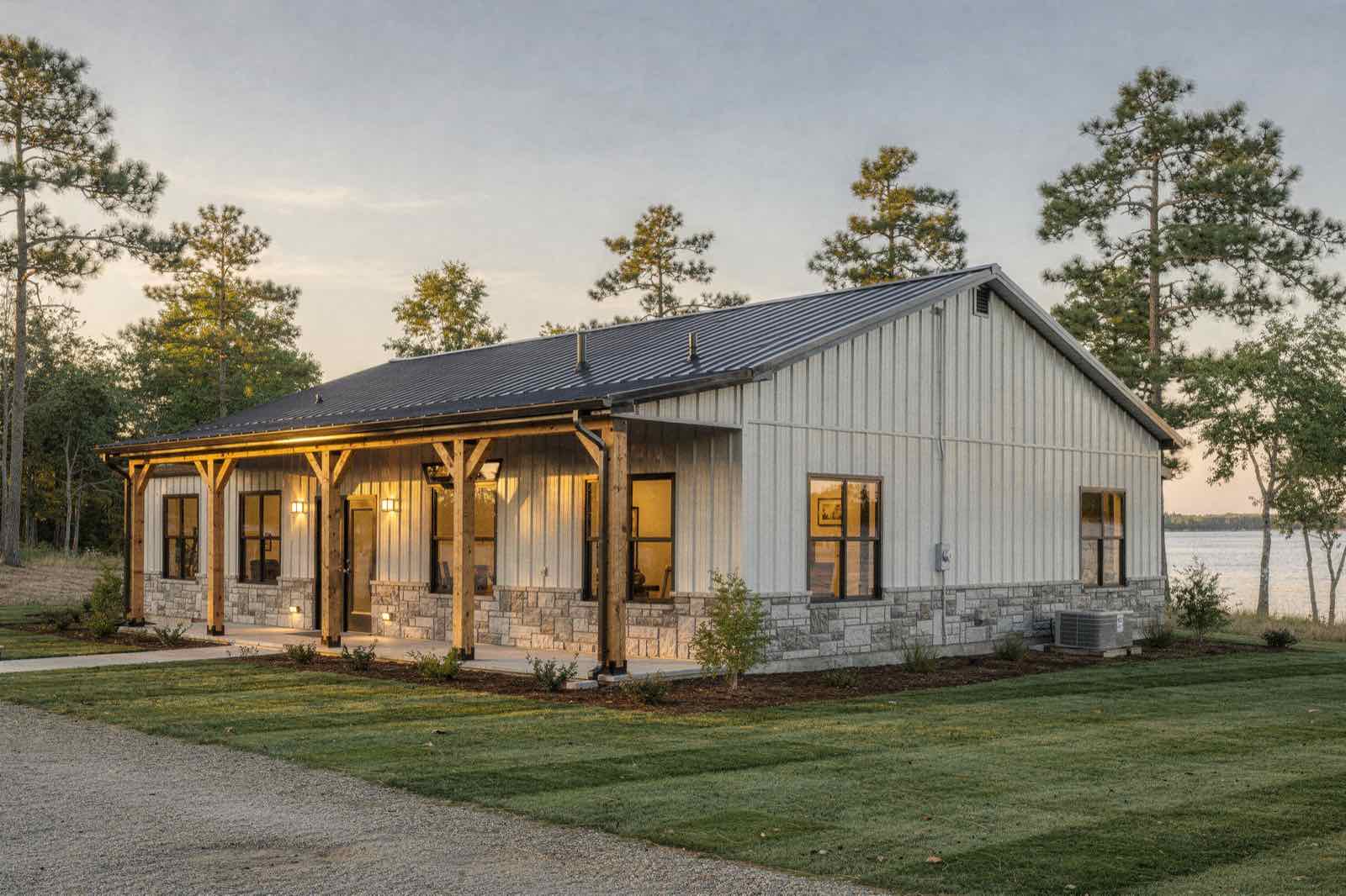 Sparrow barndominium, illustrative rendering