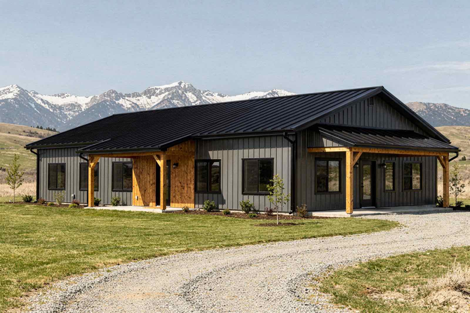 Timberline barndominium, illustrative rendering